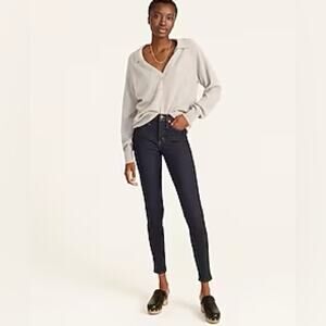 J. Crew Classic Rinse wash 9" mid-rise toothpick jean
